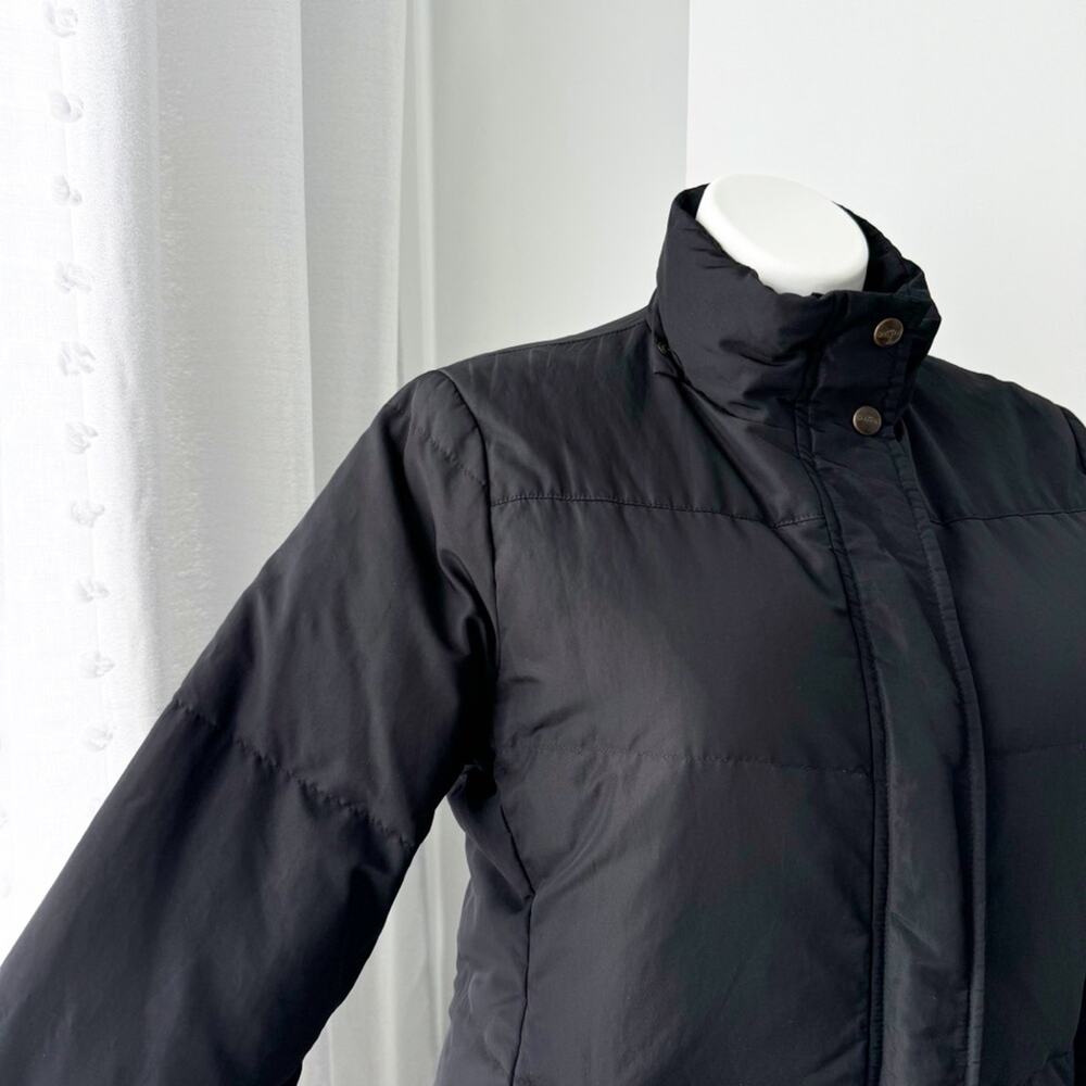 Max Mara Weekend Black Zip Up Long Reversible Puffer Coat Women’s Size US 14 - Picture 2 of 11